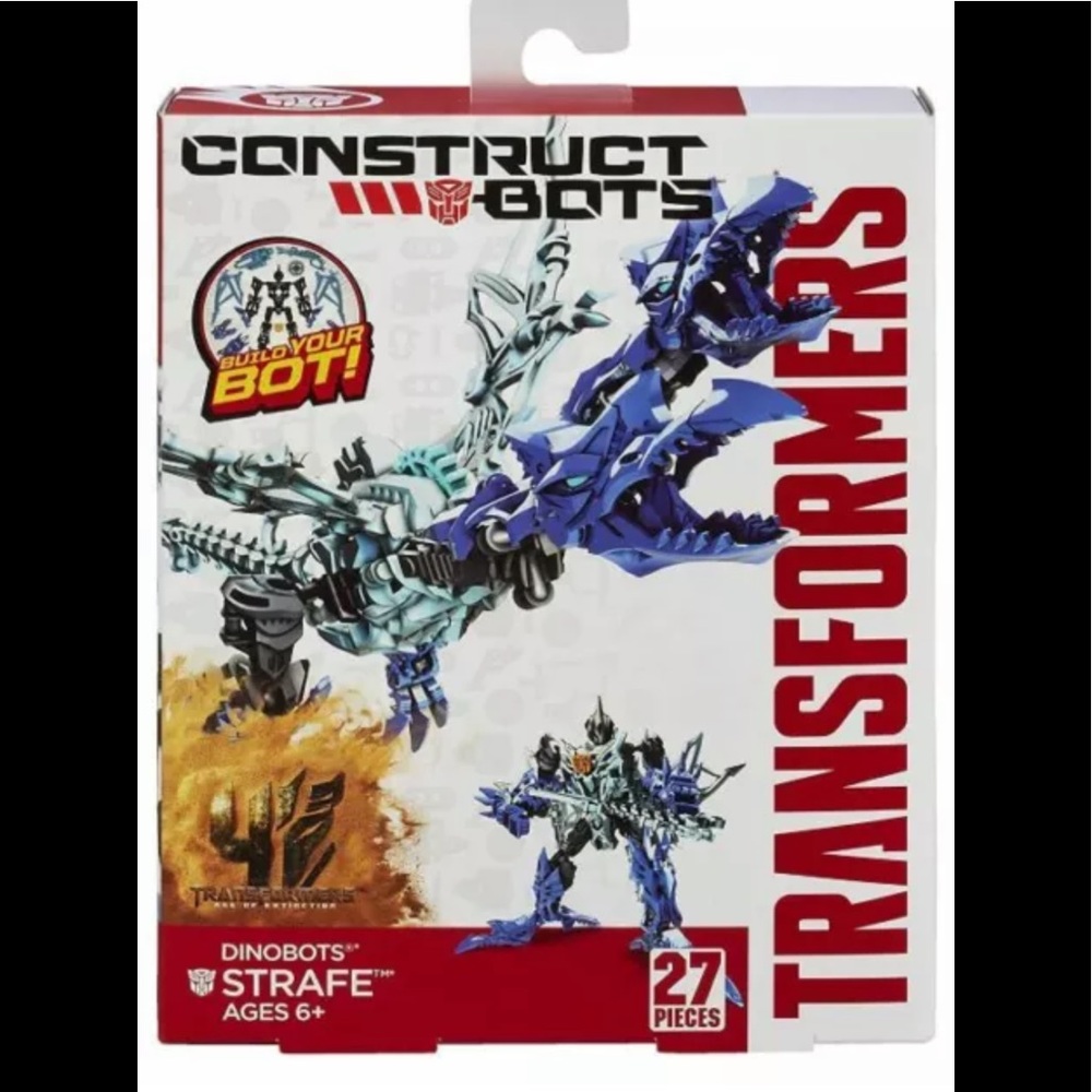 Transformers Age of Extinction Construct-Bots Dinobots Strafe Buildable Action